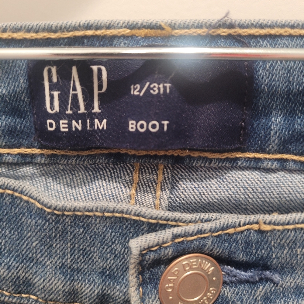 GAP Blue Boot Cut Jeans Classic Denim Style 12T/31